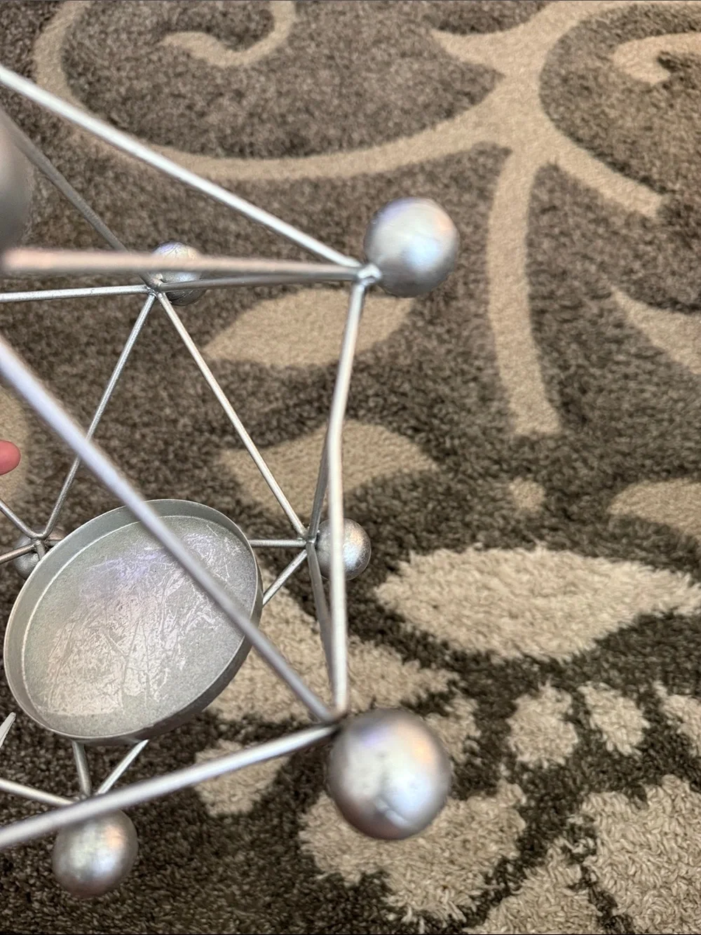 Bed Bath & Beyond Metal Geometric Candle Holder Lantern 10x9”
